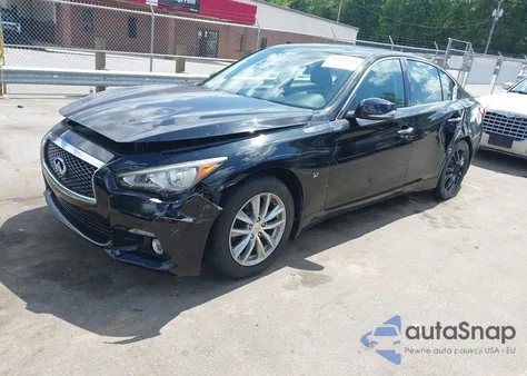 2015 Infiniti Q50 Premium from USA, damaged, VIN JN1BV7AR0FM395754